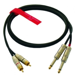 Kabel audio 2 x Jack 6.3 mono / 2 x RCA, RedsMusic,     AU1408